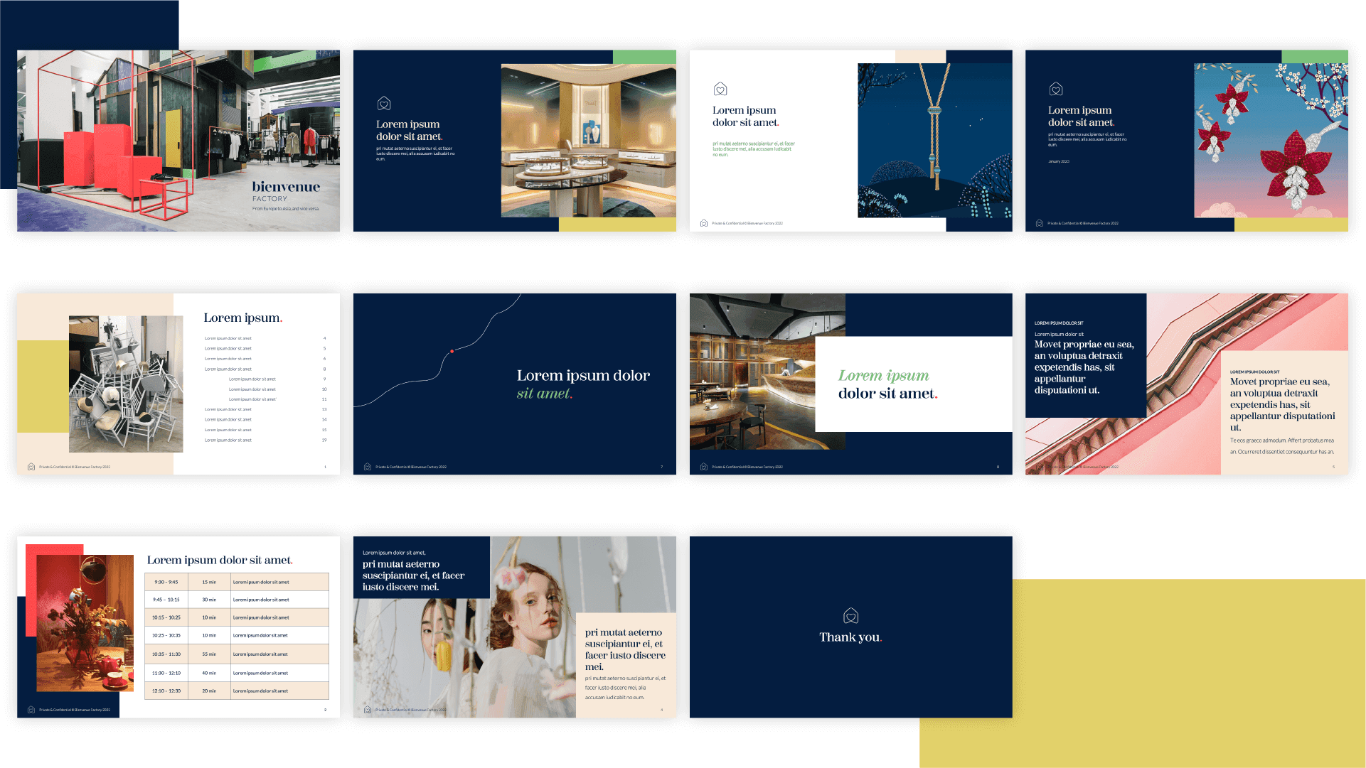 Bienvenue Factory - Marketing Collateral