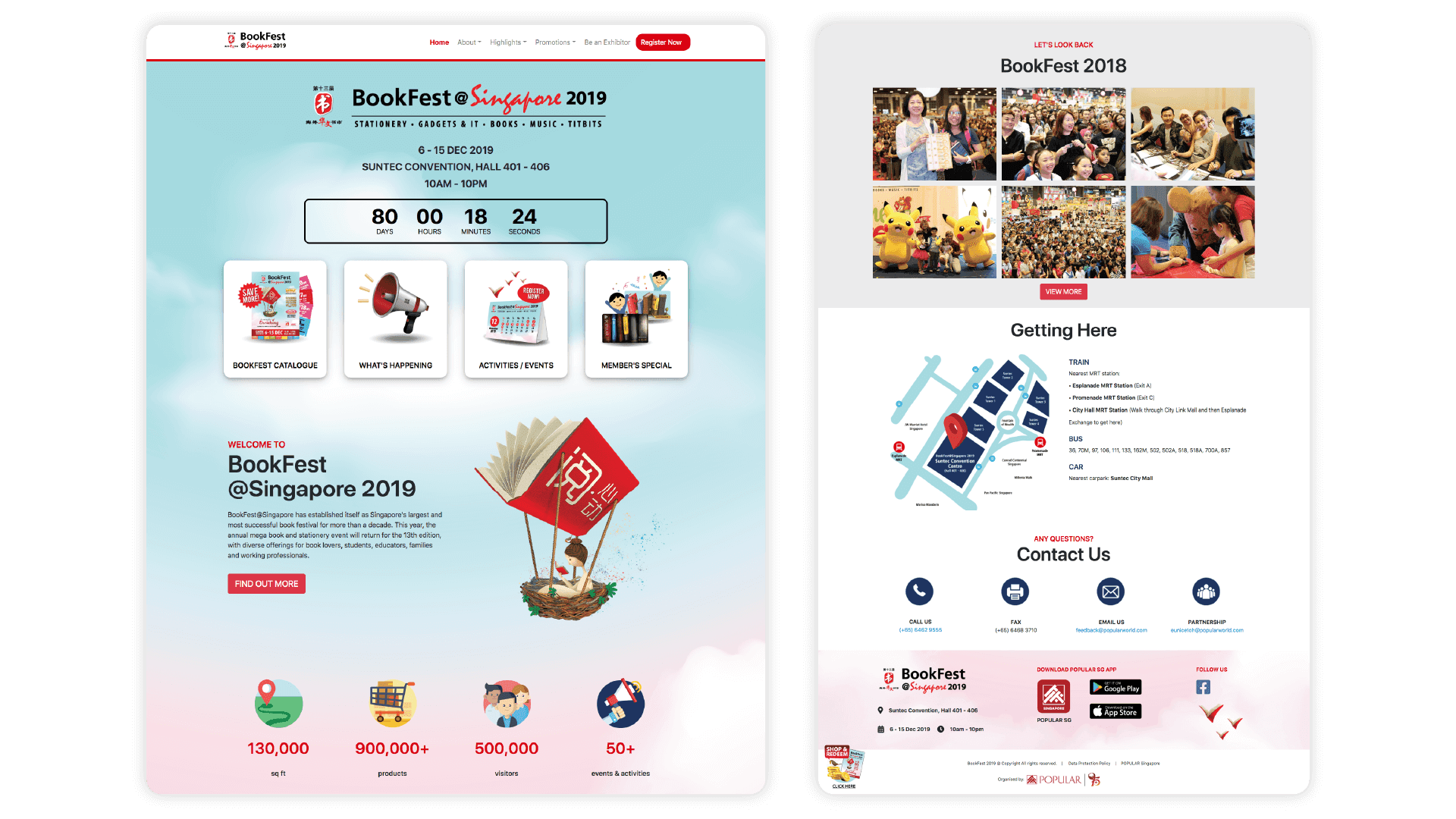 POPULAR Bookstore - Event Landing Page