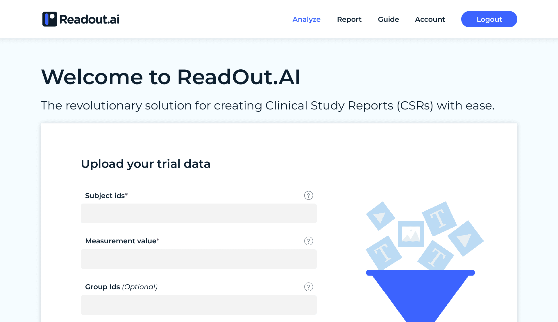 Readout AI - Web Application Design