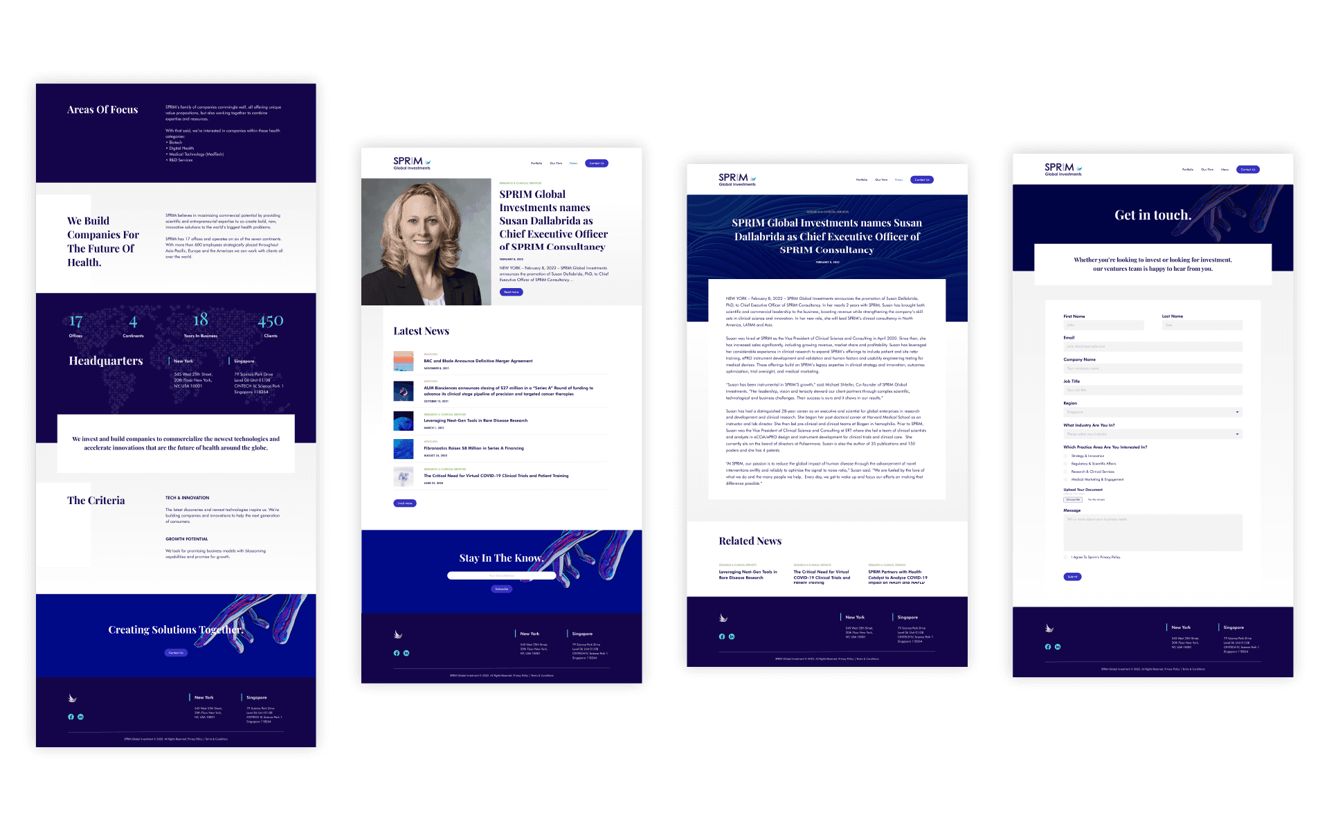 SPRIM Global Investments (SGI) - Website Design